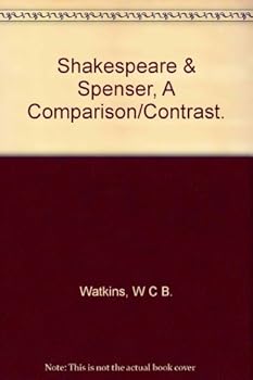 Hardcover Shakespeare & Spenser, A Comparison/Contrast. Book