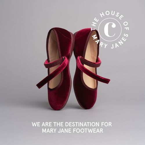 Childrenchic Mary Jane Shoes for Girls – Classic & Comfortable Dress Shoes for Toddlers & Kids – Perfect Flats for School, Play, and Special Occasions (Velvet, Burgundy, 9 Toddler) by Childrenchic - Image 8