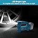 QUPERR Akku-Kompressor kompatibel mit Makita 18V Akku, Elektrischer Luftkompressor bis 10,34 bar mit LED-Licht & Autostopp, Tragbare Luftpumpe für Auto, Motorrad, Fahrrad, Bälle (ohne Akku)