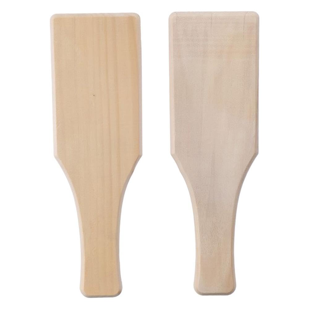 diyhub 2Pcs Wooden Clay Paddles,Wooden Sculpture Pad Ceramic,Clay Paddle Wooden Mud Sculpture Flat Board Pad for DIY