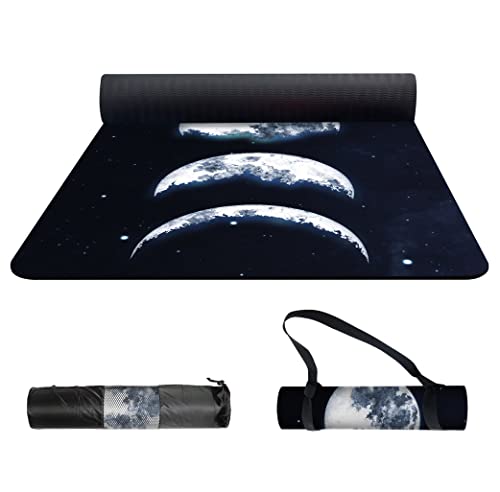 Nuveti Yoga Mat Eco Friendly Tpe Non Slip Fitness Exercise Mat With Carrying Bag,72"X24" Extra Thick 6Mm Exercise & Workout Mat For Yoga, Pilates Fitness And Floor Exercises #TOP1