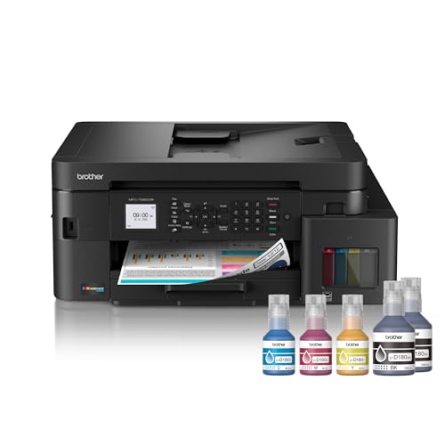 Brother INKvestment Tank 980 Wireless and Ethernet Color Inkjet All-in-One Printer with Multipurpose Tray | Includes up to 3 Years of Ink in-Box(1) and 3 Years of Limited Warranty(2) (MFC-T980DW)