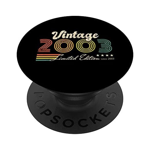 Cumpleaños Vintage 2003 edición limitada - 2003 PopSockets PopGrip Intercambiable