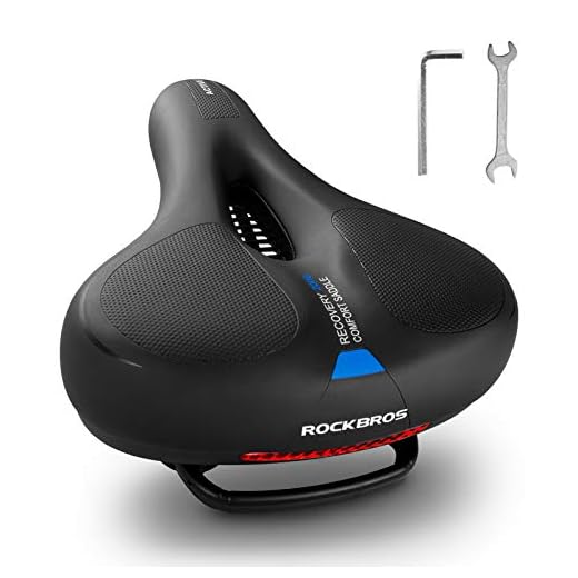 ROCKBROS Bike Seat Cushion Soft Wide Bicycle Seat for Peloton, Road