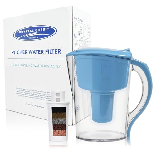 Crystal Quest Water Filter Pitcher - 12-Cup Capacity