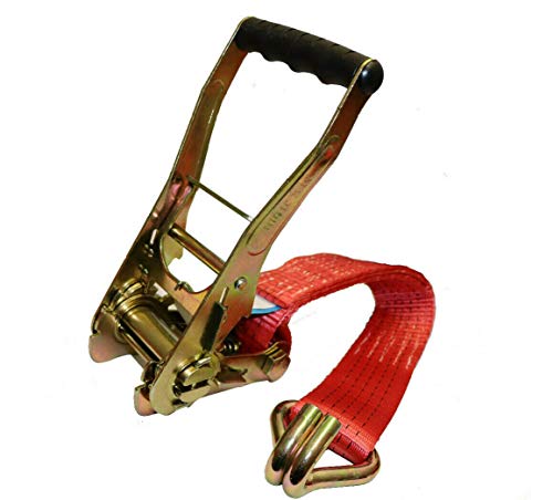 Foto von 4 Stück | Spanngurt | Zurrgurte | 6m | 5t (2500/5000 daN, KG) Zweiteilig | 50mm | mit Ratsche und Haken | Ratschengurte | TÜV/GS geprüft