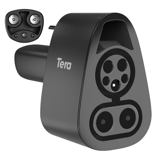 Tera CCS1 to Tesla Adapter: (Only for Tesla Cars) Max 250 kW 500V DC Fast Charging Adapter IP55 Waterproof for Tesla Model S 3 X Y Support Level 3 Electric Vehicle Charging Station Accessories Black