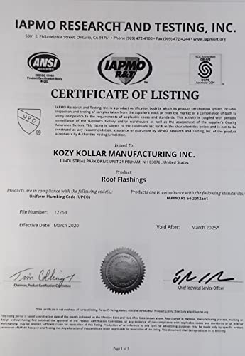 Kozy Kollar Pv-2" Roof Flange #TOP7
