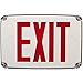 Morris Products 73379 Compact Cold Weather & Wet Location LED Exit Sign Single Face Panel Black Housing