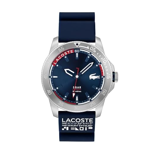 Lacoste Reloj Analógico de Cuarzo para hombre con Correa en silicona Azul Marino - 2011202