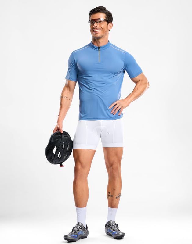 Bikewa Men's Cycling Underwear with Anti-Slip Leg Grips 4D Padded Bike Shorts MTB Liner for Bicycle Biking Riding - Image 3