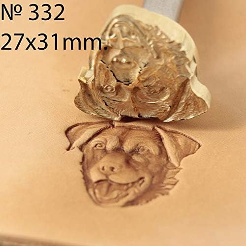 DandS ltd Leather Stamp Tool, Border Colie Dog, Professional Steel Craft Tool for Leatherworking, Embossing, Carving & Stamping Leather Projects, Belts & DIY Projects Compatible with Mallet #332