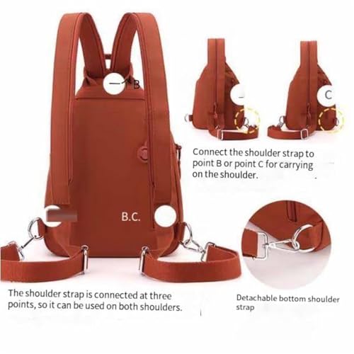 Pickelect Backpack, Waterproof 2-Way Commuter Bag, Waterproofs Oxford Multi-compartment Crossbody Bags for Men and Women3