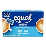 EQUAL 0 Calorie Sweetener, Sugar Substitute, Zero Calorie Sugar Alternative Sweetener Packets, Sugar Alternative, 500 Count
