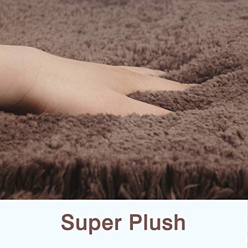 FCSDETAIL rutschfeste, Hochflor Badteppiche 60X90 cm, Maschinenwaschbare Badematte, Badvorleger mit Wasserabsorbierenden… – Bild 5