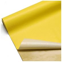 22 Colors 54x19in Lychee Pattern Large Leather Repair Patch Self Adhesive Leather Patch Kit Faux Leather Repair Patch for Couches Car Seat ChairColorYellow