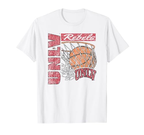 UNLV Rebels Vintage Basketball 90's White T-Shirt
