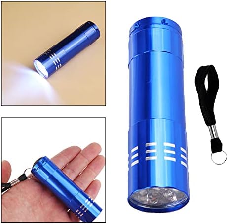 YYdsYQLQ 3 Pcs LED Mini Pocket Torch Small Flashlight Pen Small Keyring Torches Flashlight for Camping Outdoor Emergency Everyday Flashlights Hiking Carry Outdoor Gear (Without Battery)