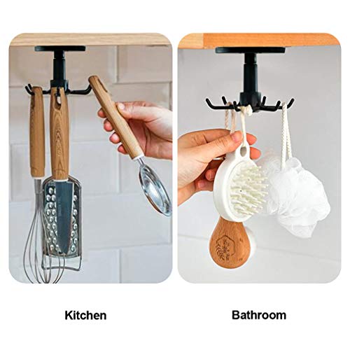 Under Cabinet Utensil Holder Hanger Hook For Kitchen And Bathroom 2 Pack #TOP5
