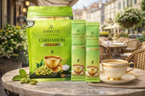 Té chai latte cardamomo instantáneo 10 porciones miniatura 7