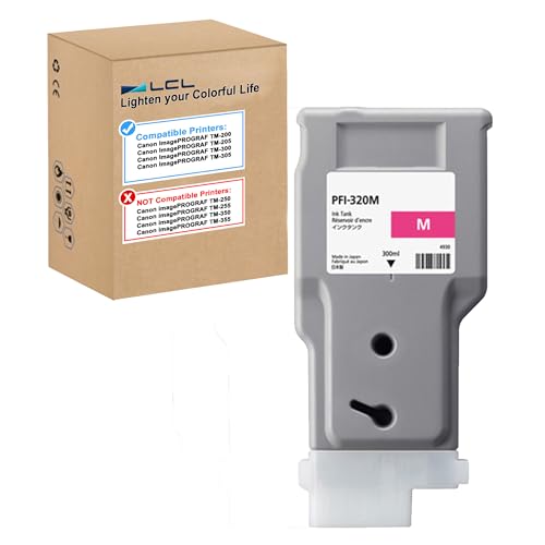 Encre PFI-320M Canon LCL magenta 300ml de qualité supérieure pour tracés de précision TM-305