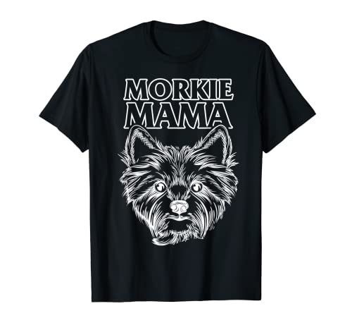 Morkie Mama Lindo Yorkshire Maltés Terrier Perro Mamá Yorkie Camiseta