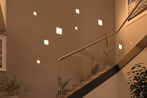 Paulmann 92393 LED Panel recessed luminaire Veluna VariFit IP44 Warm White 75x75mm Rectangular incl. 1x4.5 watt Satin Ceiling lamp Plastic 3000 K - Image 2