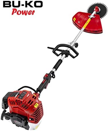 BU-KO 52cc Long Reach Petrol Multi Functional Garden Tool: Petrol Strimmers and Brush Cutter, Extendable Petrol Hedge Trimmer, Pruner Chainsaw, Petrol Grass Trimmers, 75cm Extension Pole
