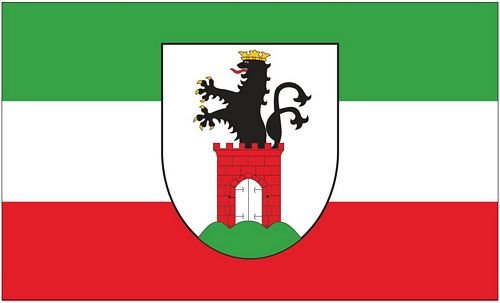 Preisvergleich Produktbild Fahne / Flagge Bergen auf Rügen 90 x 150 cm