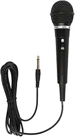 Microfone MXT M-1800B Plastico Preto com Fio 3 Metros OD 4 MM