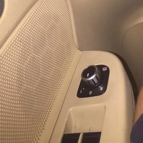 Bouton de commande de rétroviseur chromé de haute qualité pour Passat