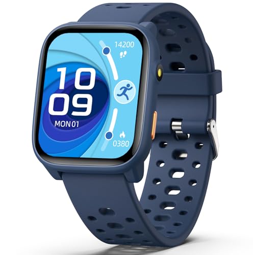 ModaWin Smart Watch for Kids with 12 Puzzle Games, 1.83' Fitness Tracker Watch Heart Rate Sleep Monitor, Pedometer, Alarm Clock, Flashlight, Gift for 6-12 Year Old Boys Girls