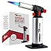 Jo Chef Butane Torch Lighter, Cooking Torch - Refillable Adjustable Flame Lighter with Safety Lock for BBQ, Baking, Brulee Creme, DIY + FREE Recipe eBook (Butane Not Included)