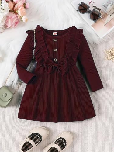 Image of Niren Enterprise Green Siskin Button Front Baby Girl Frock