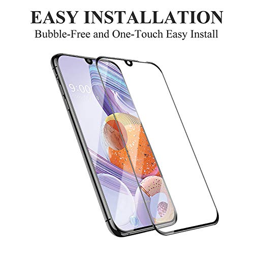 Akabeila Lg Stylo 6 Screen Protector [3 Pack] Tempered Glass For Lg Stylo 6 Premium [Full Coverage] Hd Protective Films Anti-Scratch Bubble-Free Anti-Fingerprint[9H Hardness], Black #TOP1