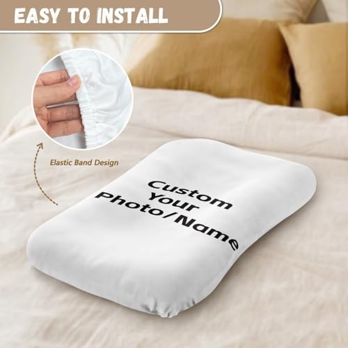 Image of ZOUTAIRONG Custom Crib Sheets for Unisex Bassinet Sheets Fit for Most Cradle Mattress Mini Crib Sheets Personalized Toddler Mattress Cover Crib Sheets