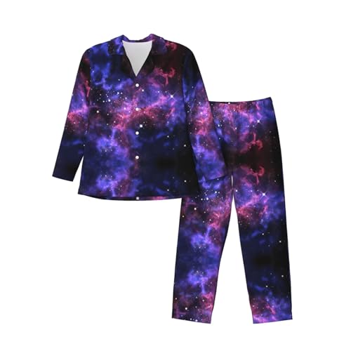 Pyjama doux pour homme galaxie pour stopper les nuits agitées avec un vêtement respirant