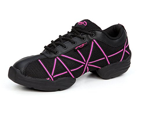 Capezio Damen Websneaker Sneaker, Schwarz (Hot Pink), 42 EU