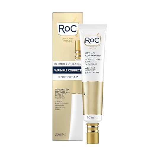 RoC - Retinol Correxion Wrinkle Correct Crema Notta - Antirughe e Antieta - Idratante per Il Viso - Con Retinolo e Complesso Minerale Esclusivo - 30 ml