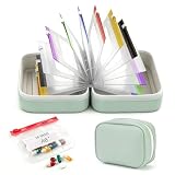 A8 Waterproof Pill Pouch Set-14pc Bags Inside,Pill Organizer Set for Travel