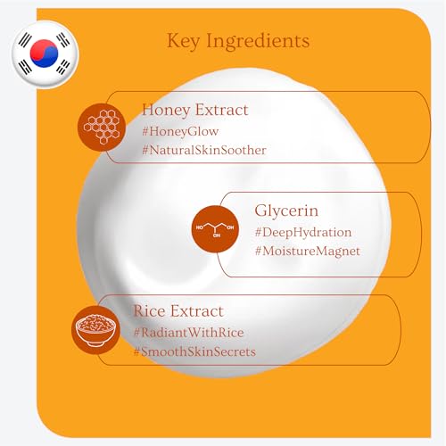 esfolio Honey Cleansing Foam – Hydrating Face Wash Dry & Sensitive Skin – Korean Skincare Cleanser Honey Deep Pore Cleansing, Moisturizing, Nourishing Facial Cleanser Smooth Skin (5.29oz -150g)