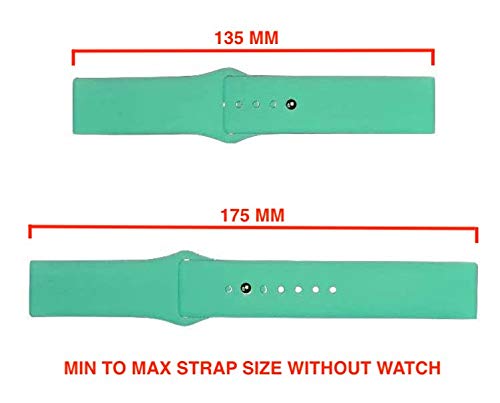 Image of Soft Silicone Smart-Watch Strap - Watchband Straps Silicone Belt Replacement Compatible With BOAT Watch Flash