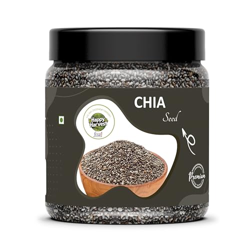 Image of Happy Harvest Chia Seeds | Raw & Non GMO Chia Seeds | Rich in Fiber, Calcium & Protein | Superfood Seeds for Weight Management (1kg)