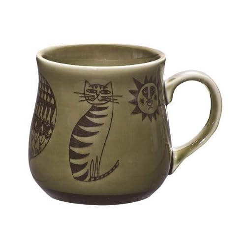 猫のマグカップ オールドカッパーマグカップ 美濃焼