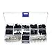 WANGJUN Linea di DuPont 2,54 millimetri connettore, Dupont cavo Jumper Wire Pin Header Housing Kit, maschio Crimp pin + Femmina Pin Terminale Connettore