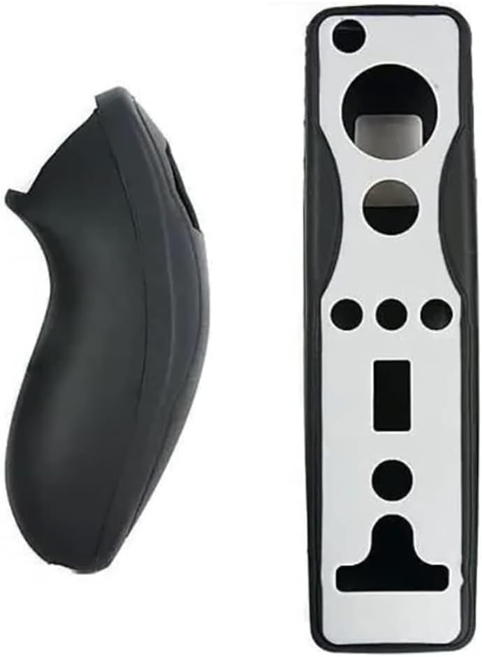 OSTENT Soft Silicon Cover Case Skin Pouch for Nintendo Wii Remote Nunchuk Controller Color Green