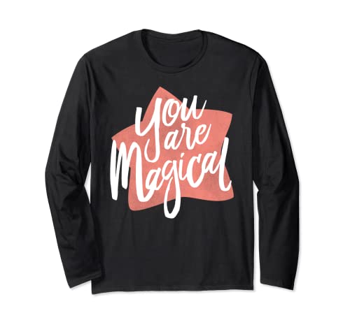 inspirational Slogan Quotes Hand-drawn Star You are magical Manga Larga