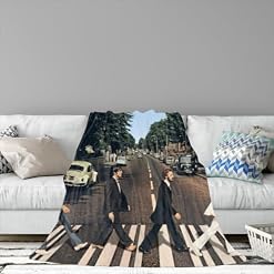 AMNOOL Couverture à Motif 3D The Beatles,Couverture Polaire Automne/Hiver pour Enfants,garçons,Adolescents,Couverture pour canapé,Couverture en Flanelle Douce et Confortable 127x152cm - Les Beatles, Paul McCartney, John Lennon, RIngo Starr, George Harrison AMNOOL Couverture à Motif 3D The Beatles,Couverture Polaire Automne/Hiver pour Enfants,garçons,Adolescents,Couverture pour canapé,Couverture en Flanelle Douce et Confortable 127x152cm – Image 4