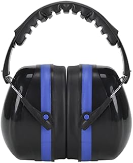 AllRight Foldable Ear Defenders Hearing Protection Earmuffs Kids Ear Muffs 35dB Noise Cancelling Shooting Adult for Shooting Firing Range Yard Work Woodworking (Blue)