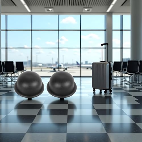 Image of Black 1Pair Replacement Plastic Stud Luggage Feet Pads, Luggage Replacement Parts for Luggage Bags Suitcase Stand Feet Luggage and Travel Gear Luggage and Travel Gear Travel Accessories